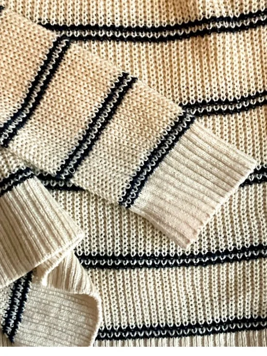 FAHERTY Miramar Linen Cotton Polo Sweater M - Picture 8 of 10